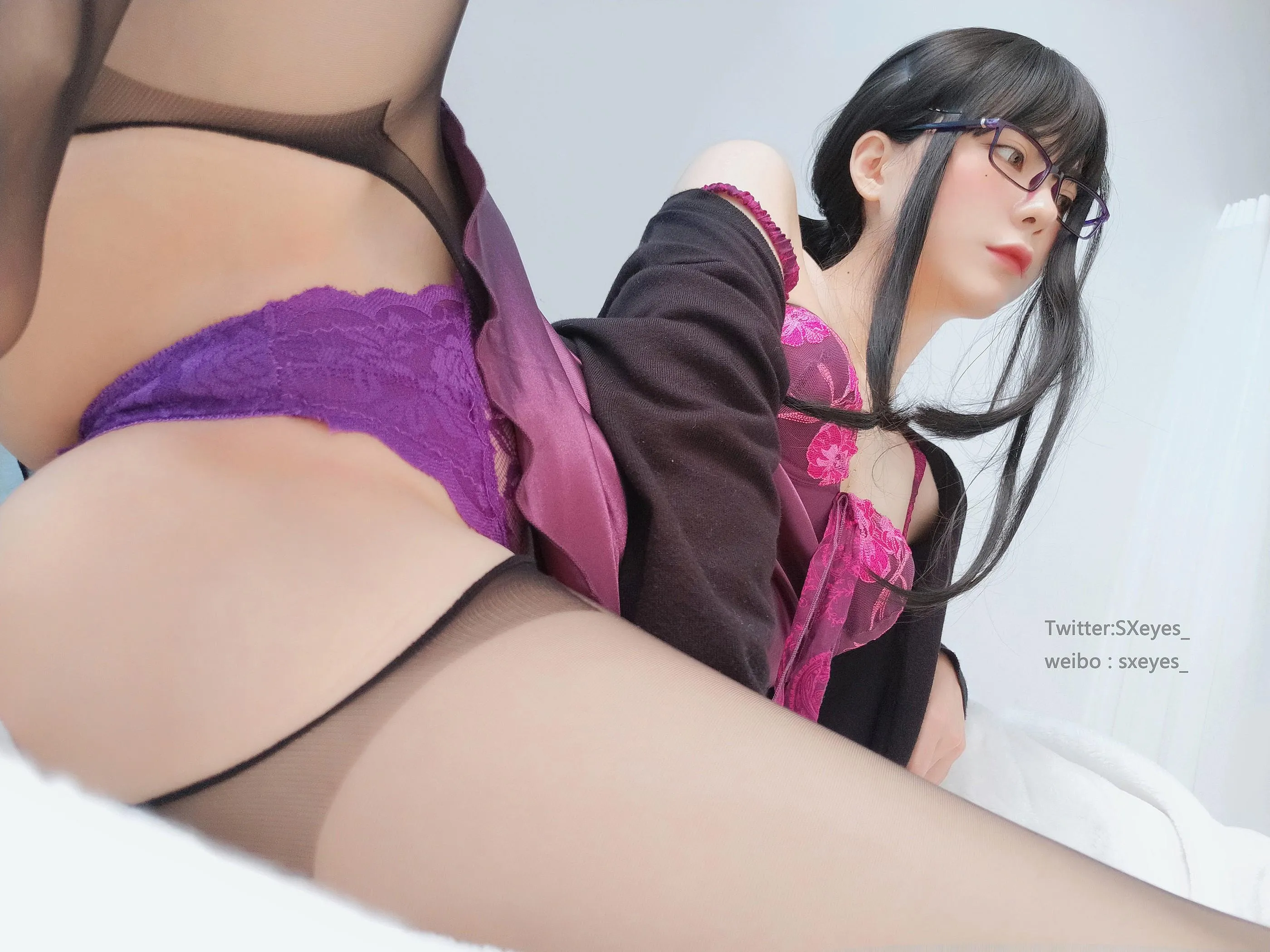 眼酱大魔王w – NO.032 黑丝开档人妻 [31P]插图5